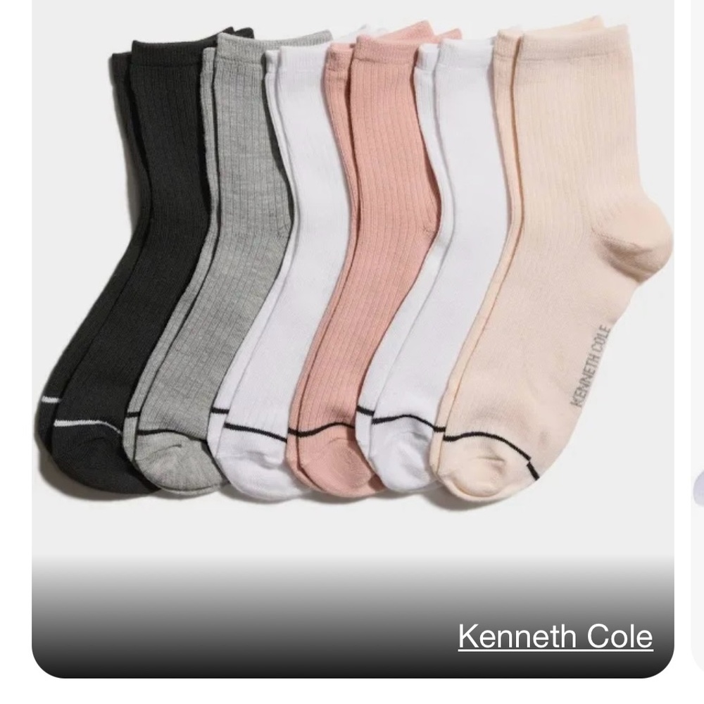 New Kenneth Cole Six back New unopened ladies socks. Size ladies 4-10
